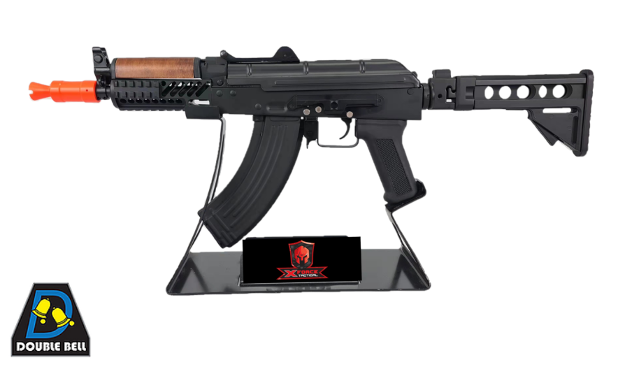 Double Bell Full Metal AKS-74U / AK-74 Airsoft AEG Rifle - Real Wood